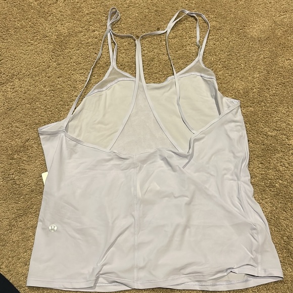 Lululemon light lavender workout top. - Picture 2 of 6
